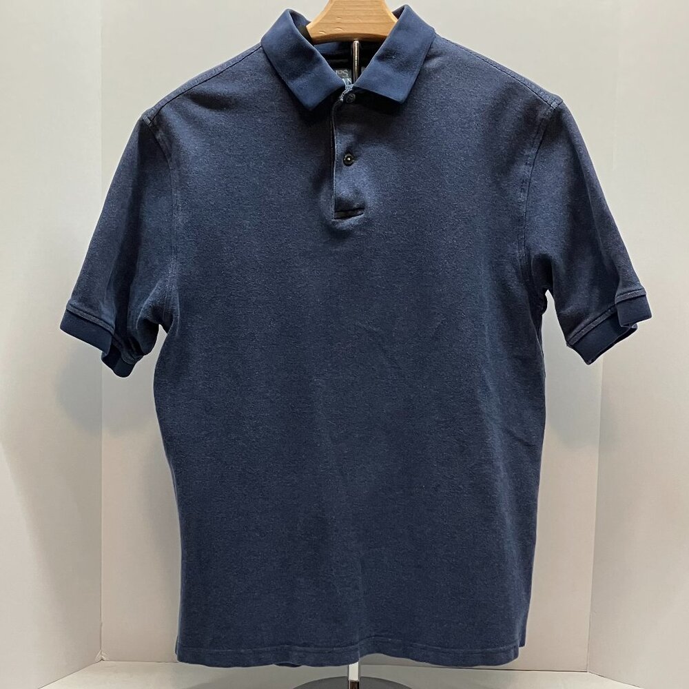 Jos A Bank Mens Stays‎ Cool Navy Blue Polo Golf Short Sleeve Shirt Size M